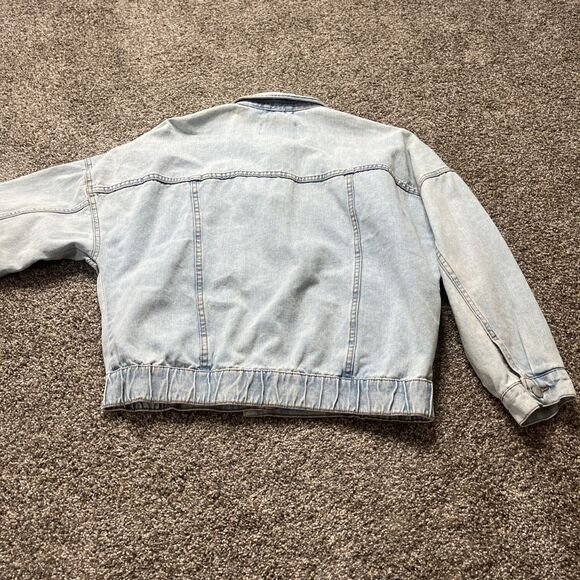 Women's Denim Jacket Size Medium Astradivarius - Picture 7 of 7